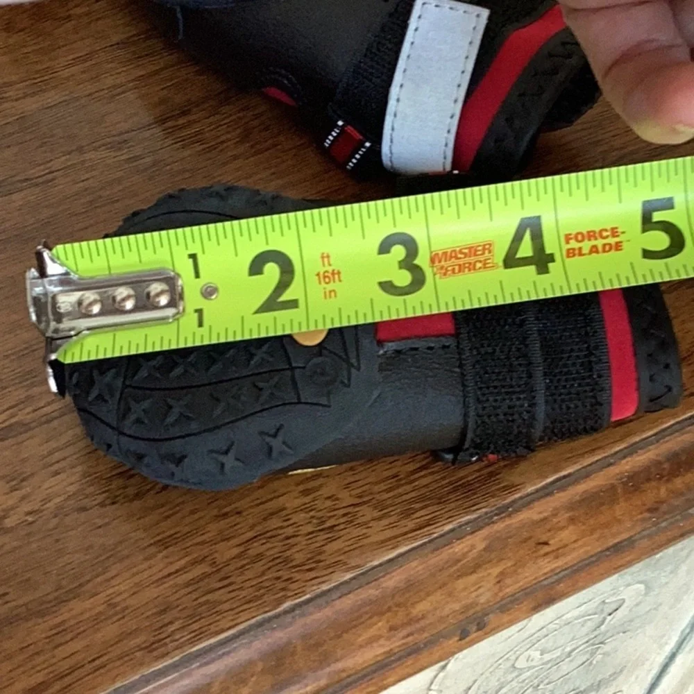 Red and Black Dog Boots